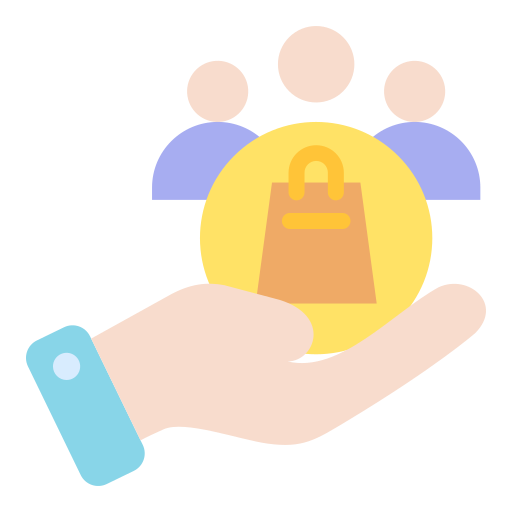 la lealtad del cliente icono gratis