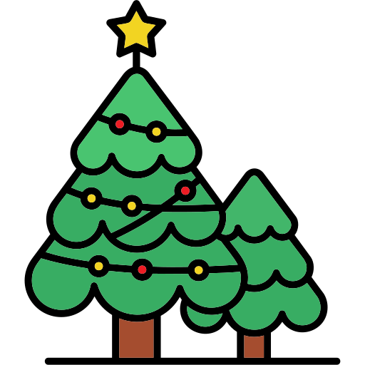 árbol de navidad icono gratis