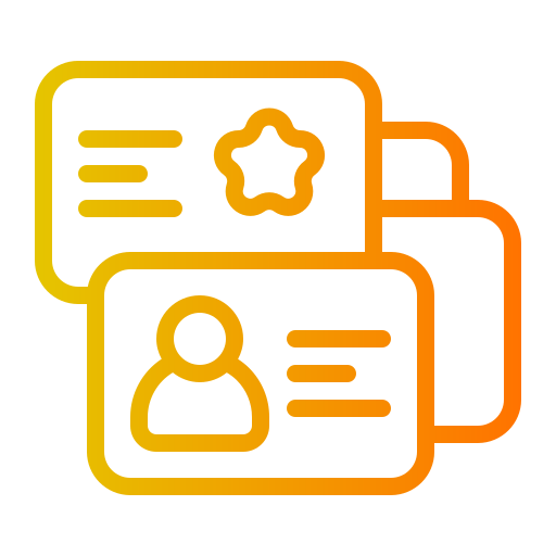 tarjeta de visita icono gratis