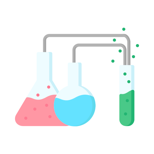 reacción química icono gratis