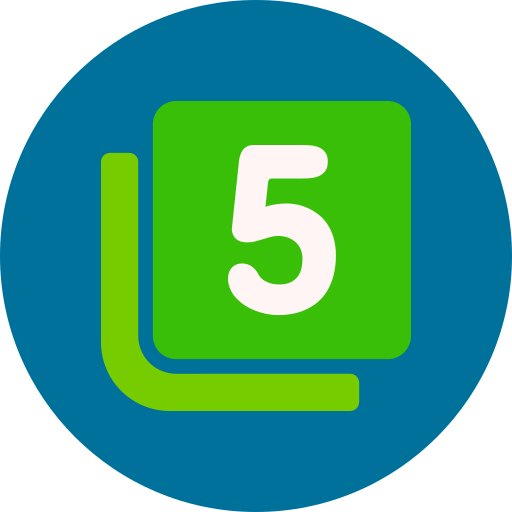 Пять бесплатно иконка