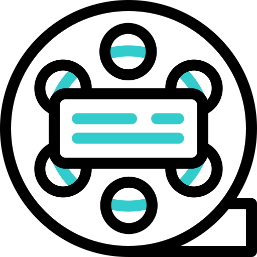 rollo de película icono gratis