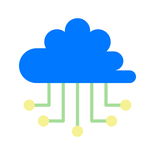 computación en la nube icono gratis