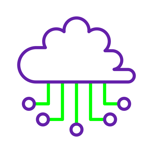computación en la nube icono gratis