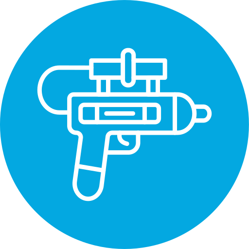 pistola de agua icono gratis