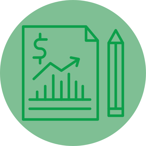 reporte de negocios icono gratis