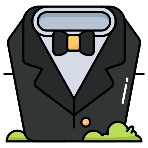 traje de negocios icono gratis