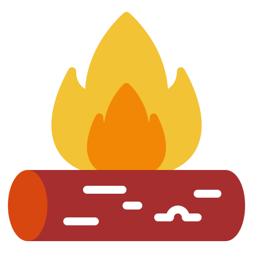 feu de camp Icône gratuit