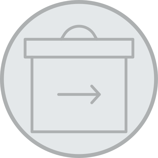 caja de devolución icono gratis