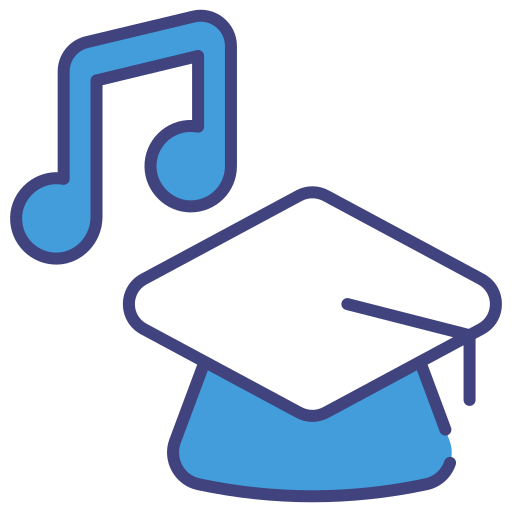 educación musical icono gratis