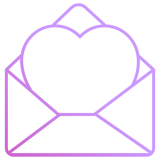 carta de amor icono gratis