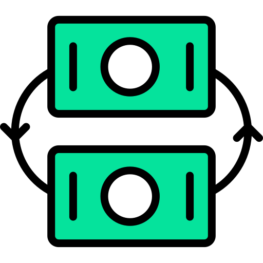 Échange de l'argent Icône gratuit Échange de l'argent Icône gratuit