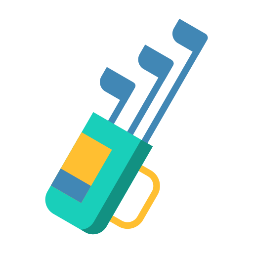 Golf clubs free icon