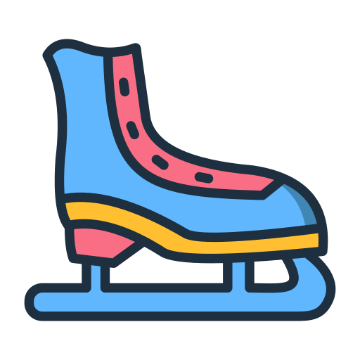 patines de hielo icono gratis