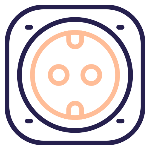 toma de corriente icono gratis