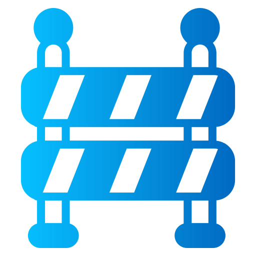 Traffic barrier free icon Traffic barrier free icon