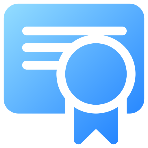 certificado icono gratis