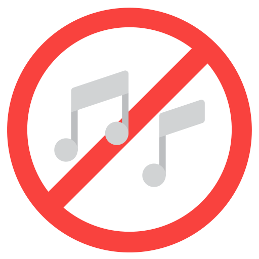 pas de musique Icône gratuit pas de musique Icône gratuit