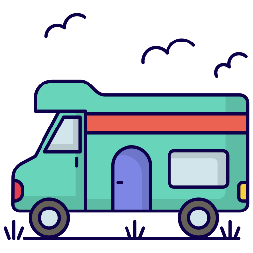 furgoneta camper icono gratis