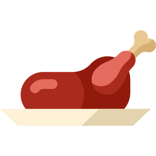 asado de pavo icono gratis