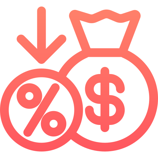 tasa de interés icono gratis