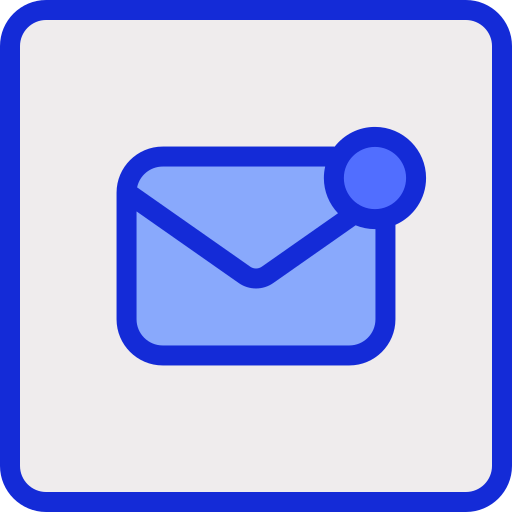 notificación de correo electrónico icono gratis