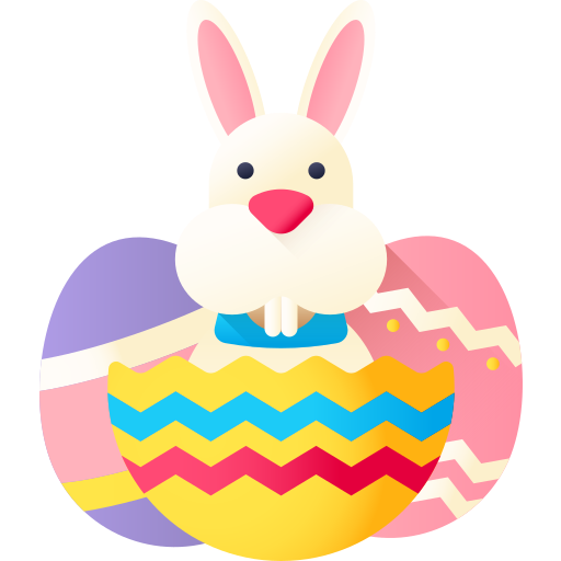 Huevos de pascua icono gratis