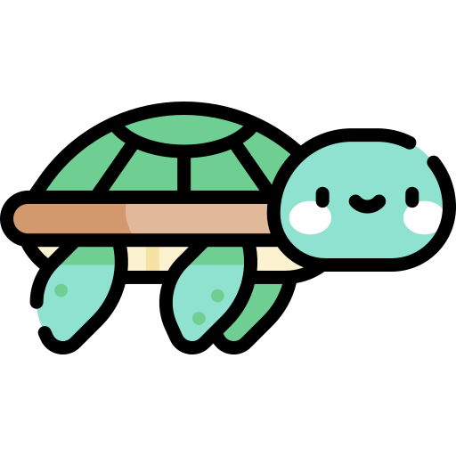 Turtle Kawaii Lineal color icon