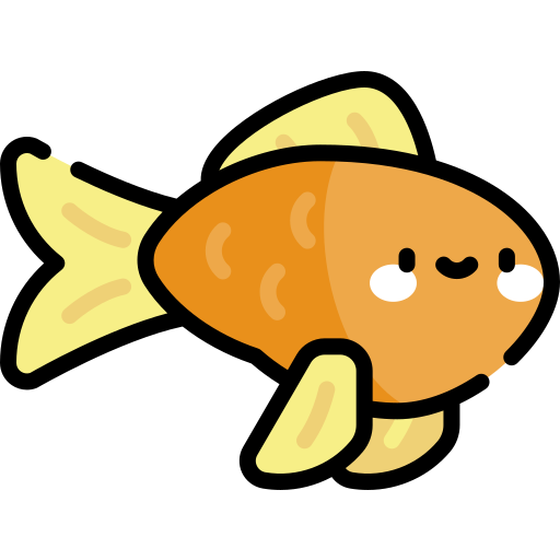 Goldfish Kawaii Lineal Color Icon