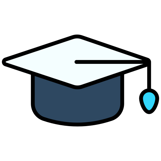 gorro de graduación icono gratis