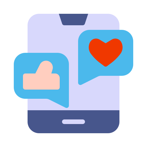 participación en las redes sociales icono gratis