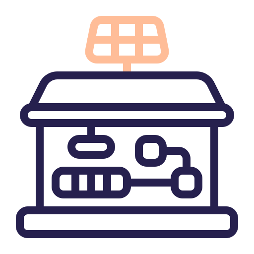 casa solar icono gratis