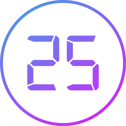 Twenty five free icon Twenty five free icon
