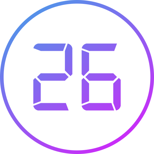 Twenty six free icon Twenty six free icon