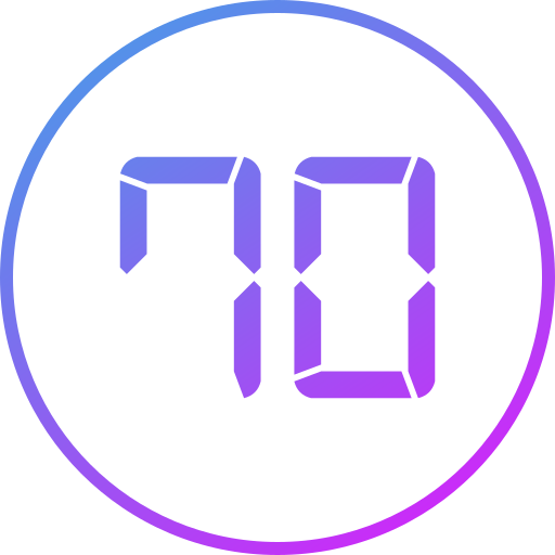 Seventy free icon Seventy free icon