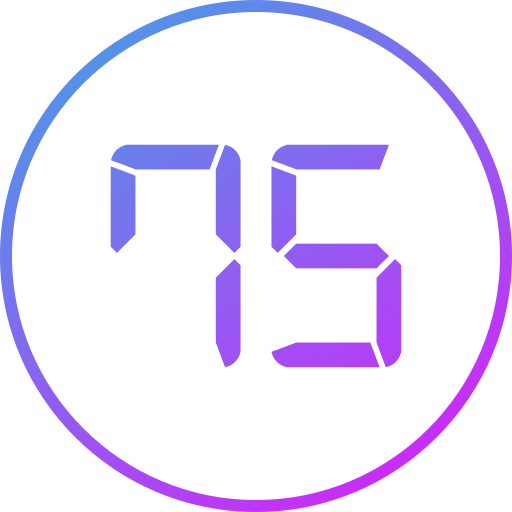 Seventy five free icon Seventy five free icon