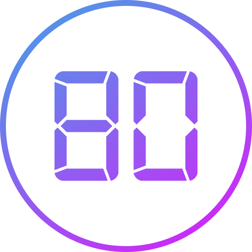 Eighty free icon