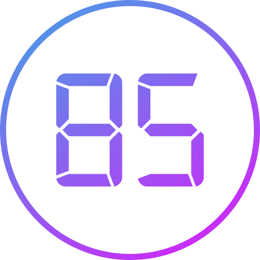 Eighty five free icon