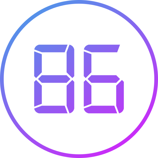 Eighty six free icon Eighty six free icon