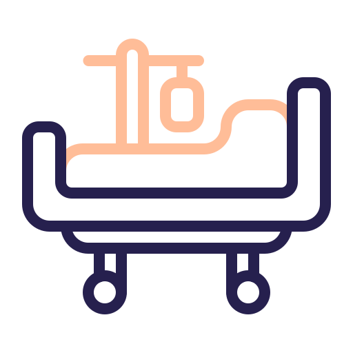 병원 침대 무료 아이콘