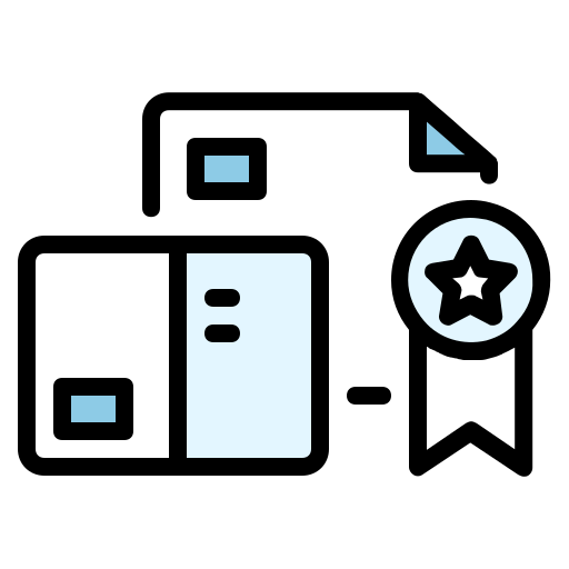 Certificate free icon