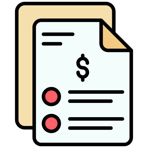 presupuesto icono gratis