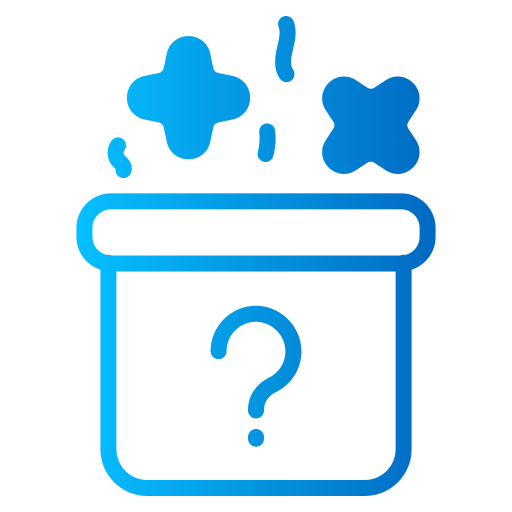 caja misteriosa icono gratis