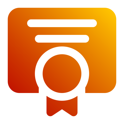 certificado icono gratis