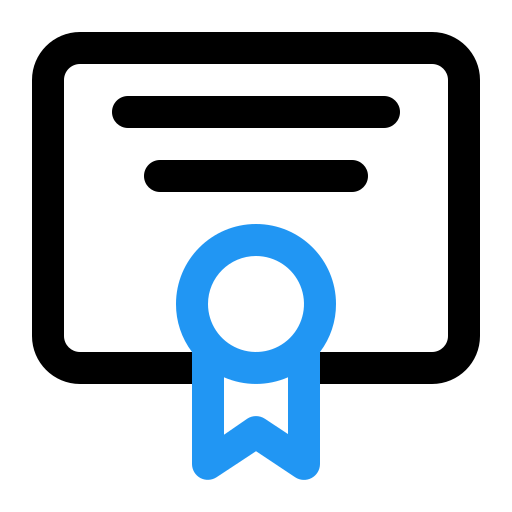 certificado icono gratis