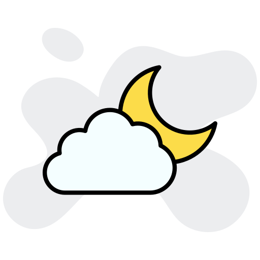 noite nublada grátis ícone noite nublada grátis ícone