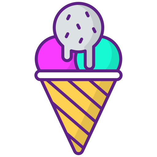 cucurucho de helado icono gratis