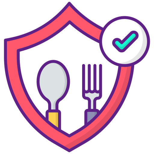 seguridad alimenticia icono gratis