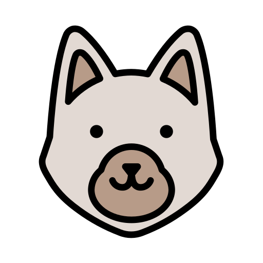 cara de lobo icono gratis