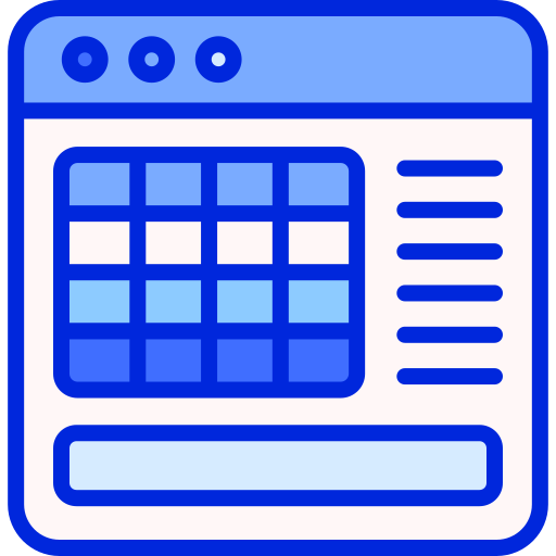 calendario en línea icono gratis